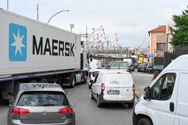 Genova - altra giornata di traffico su strade e autostrade