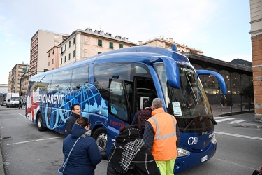 Genova - mattina situazione trasporti pendolari per interruzione