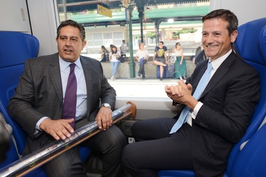 Genova - stazione Principe - presentato al binario 11 nuovo tren